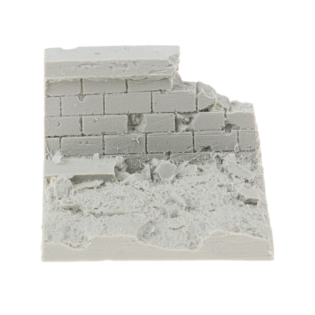 1/35 Scale Soldier War Battlefield Ruins Wall Minaiture for Sand Table Building