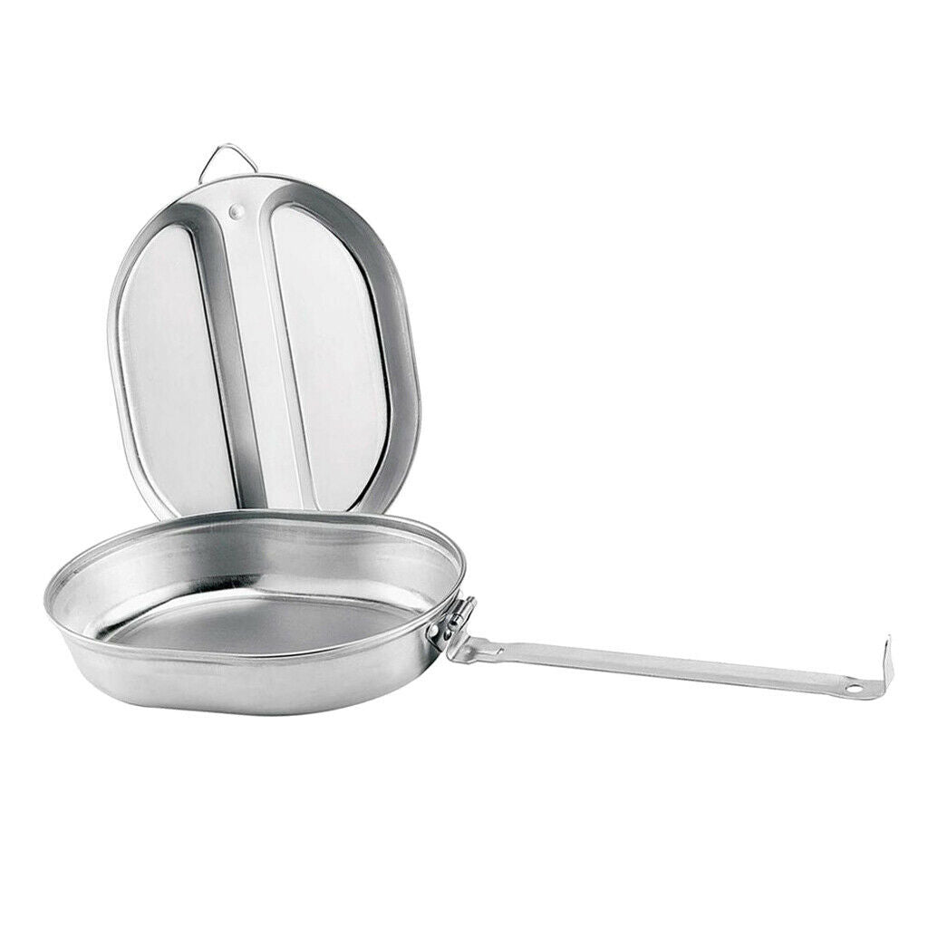 Lightweight Tableware Stainless Steel Lunch Box Storage Cooking for Hunting