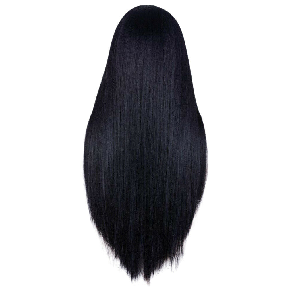 Women's Wig Long Full Natural Straight Wigs Black Ladies Synthetic Wig Synthetic