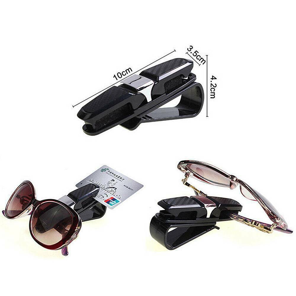 US Car Auto Sun Visor Glasses Sunglasses Card Ticket Holder Clip Universal Black