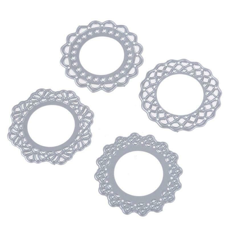 Round Hollow Lace Set Carbon Steel Cutting Dies DIY Scrapbooking Photo Album