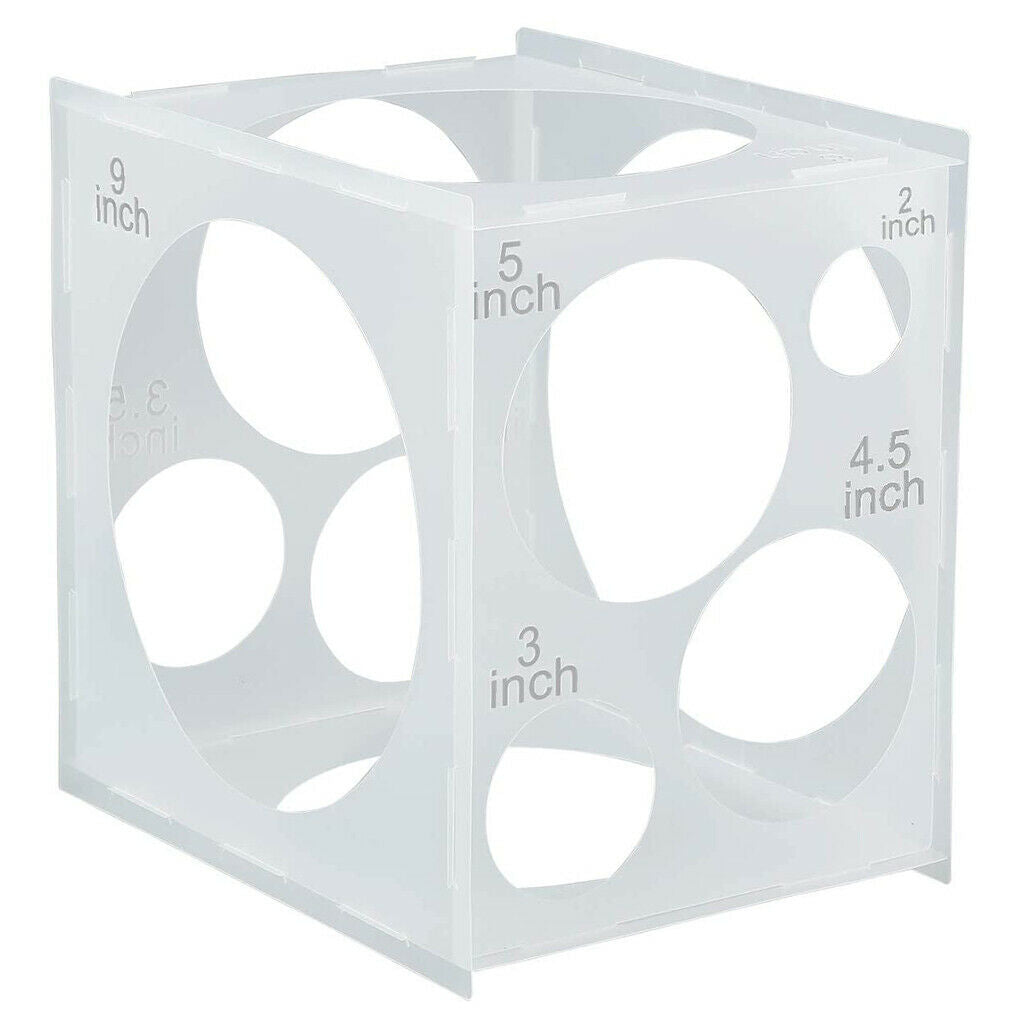 Collapsible Balloon Sizer Box for Creating Balloon Arches, Balloon Column