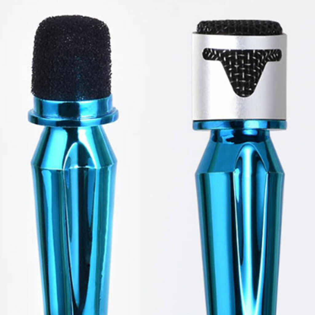 2Pcs Handheld Microphone 3.5mm Portable Laptop Vocal Mobile Mic for Sing