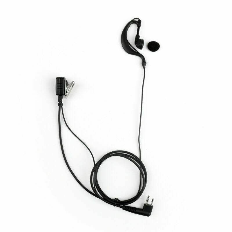 1x Security G-Shape Headset Earpiece 2 Pin Mic  Radio For CP040 GP300 UU