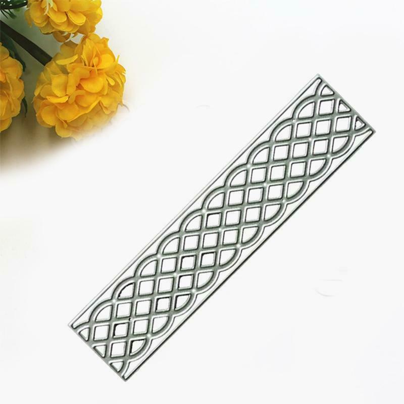 Exquisite Sector Grid Stencil Decorative Scrapbooking Birthday Card DieTemplate