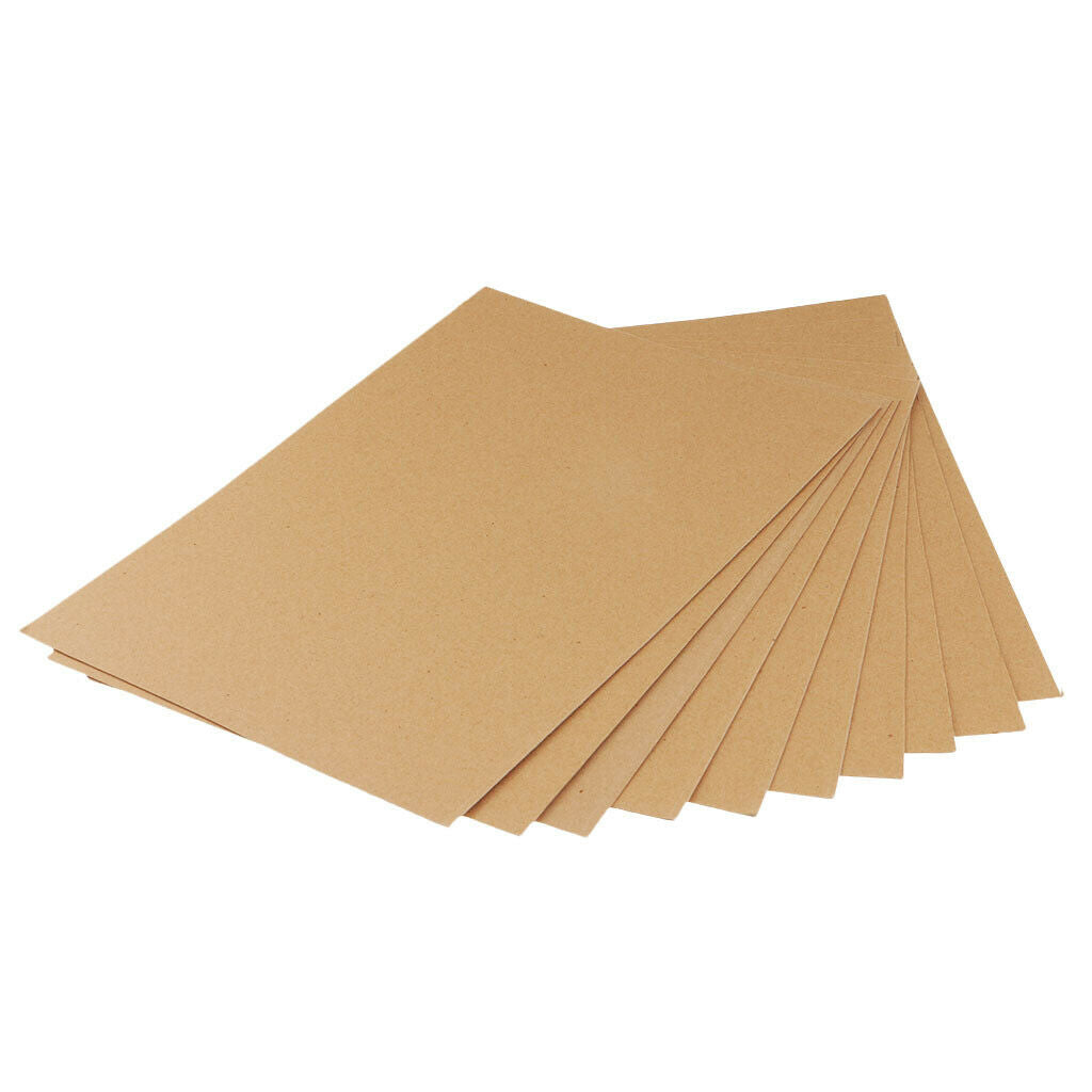 10pcs Kraft Paper Paperboard Cardboard Blank Card Packaging 40x27cm Brown