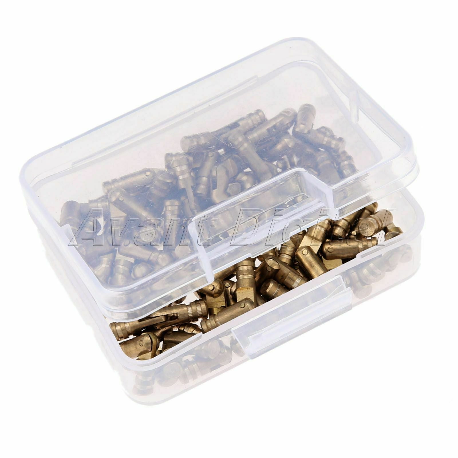 100pcs Copper Mini Jewelry Box Hinge Hidden Invisible Concealed Barrel Hinges