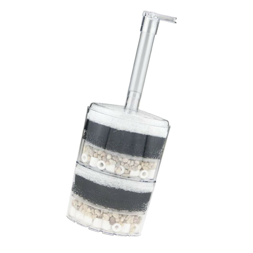 Submersible Aquarium Internal Air Pump Filter Fish Tank Sponge Two Layer