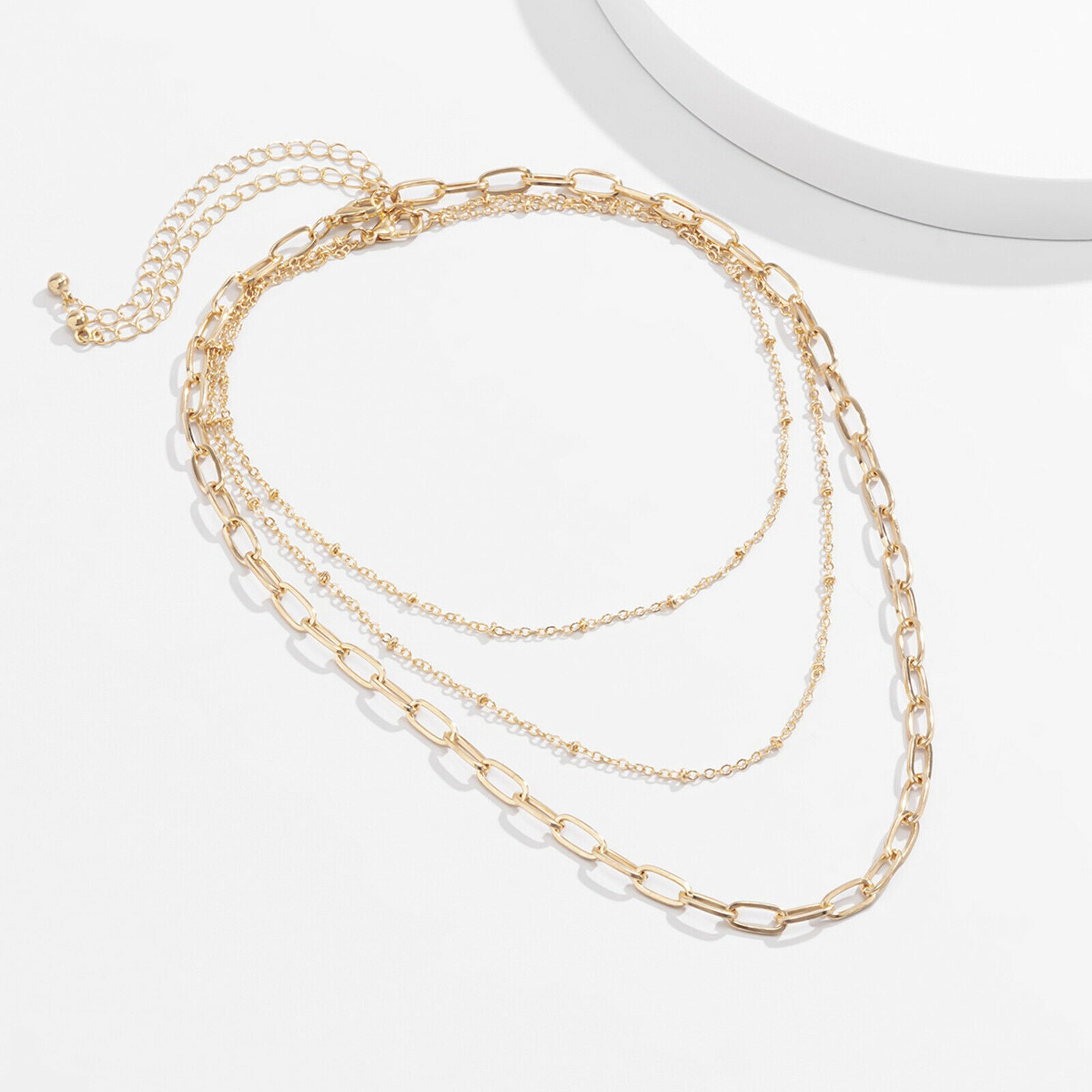 Women's Girls Alloy Trendy Multi Layer Tassel Necklace Summer Accessory