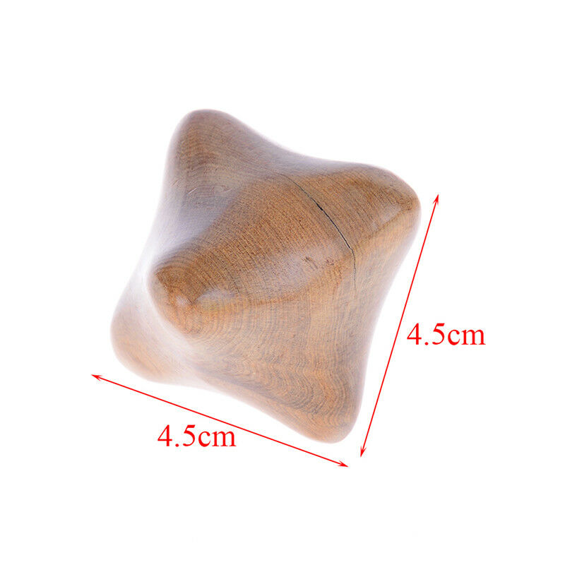 1pc star stress relief wooden  massager roller relieve fasciitis acupressu.l8