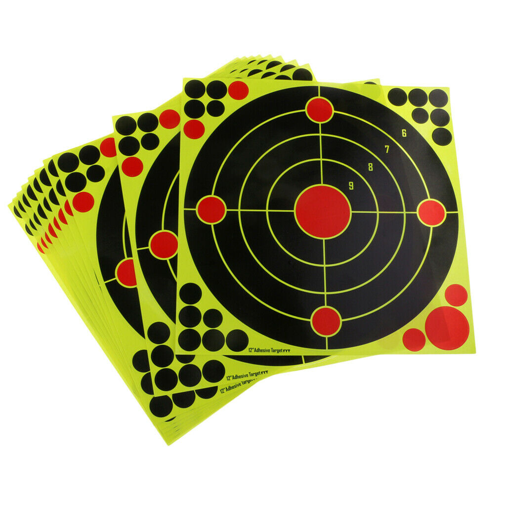 20x Splatter Reactive Target Shooting Paper Target Shooting Accessories