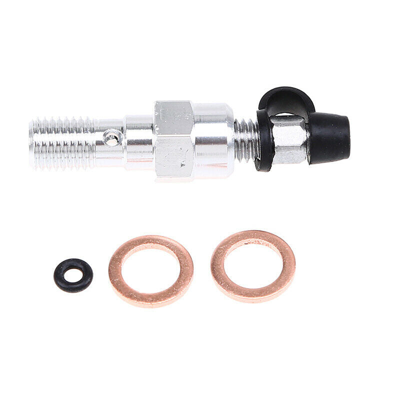 Aluminum M10 1.0mm Brake Banjo Single Bolt Caliper Bleed Dust Cap Anti Rust