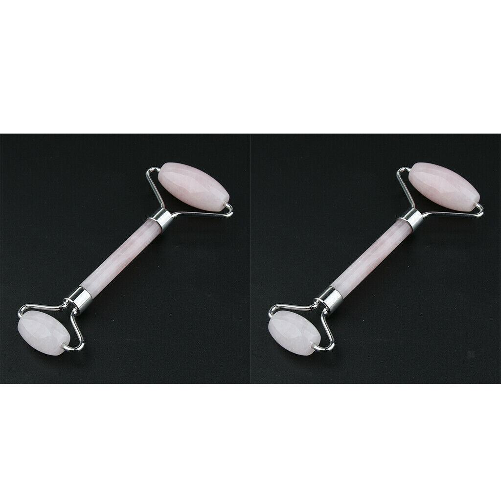 2X, Jade Gua Sha Scraping Massage Roller - Premium Hand Made Jade Guasha Board -