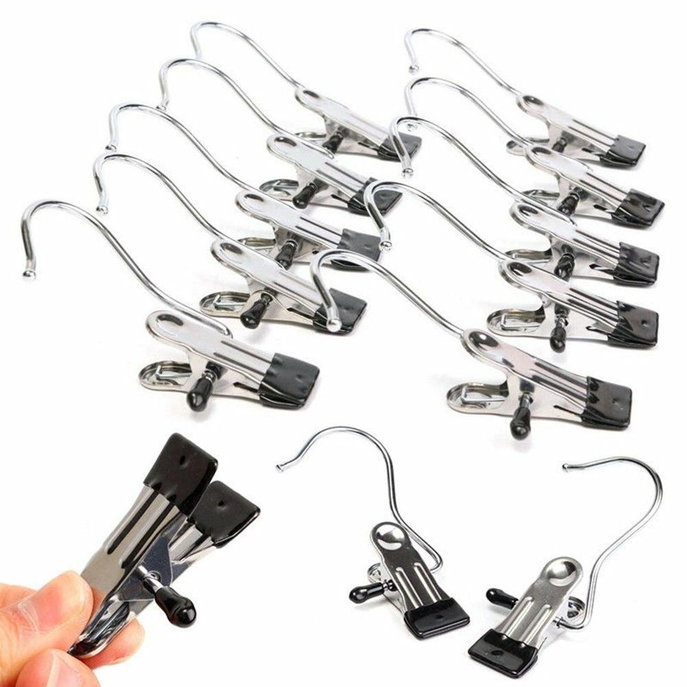 10pcs/Lot Metal Clip Peg Veil Scarf Clothes Display Hanger Random Color