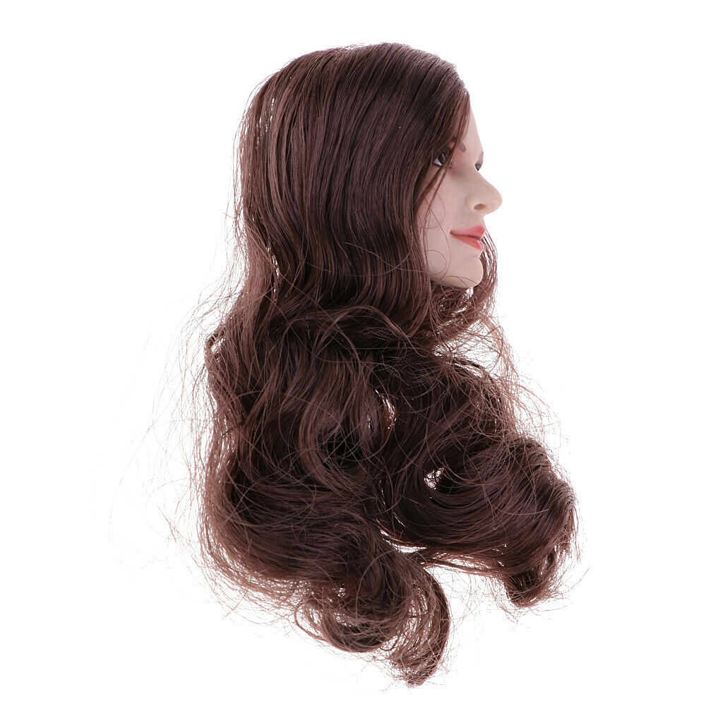 1/6 Scale Female Head Sculpture with Hair for 12'' Phicen Kumik Figures A