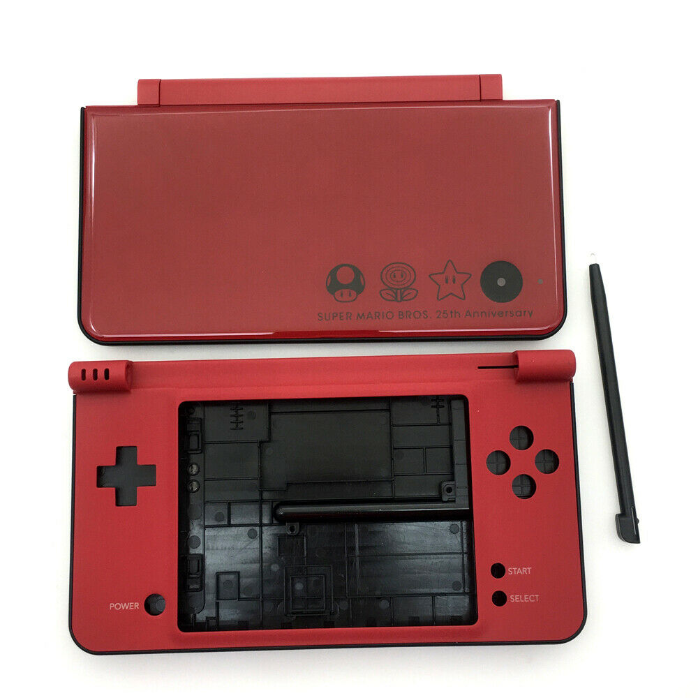 Red Mario Housing Shell Case cover Repair Parts Replacement For Nintendo NDSi XL