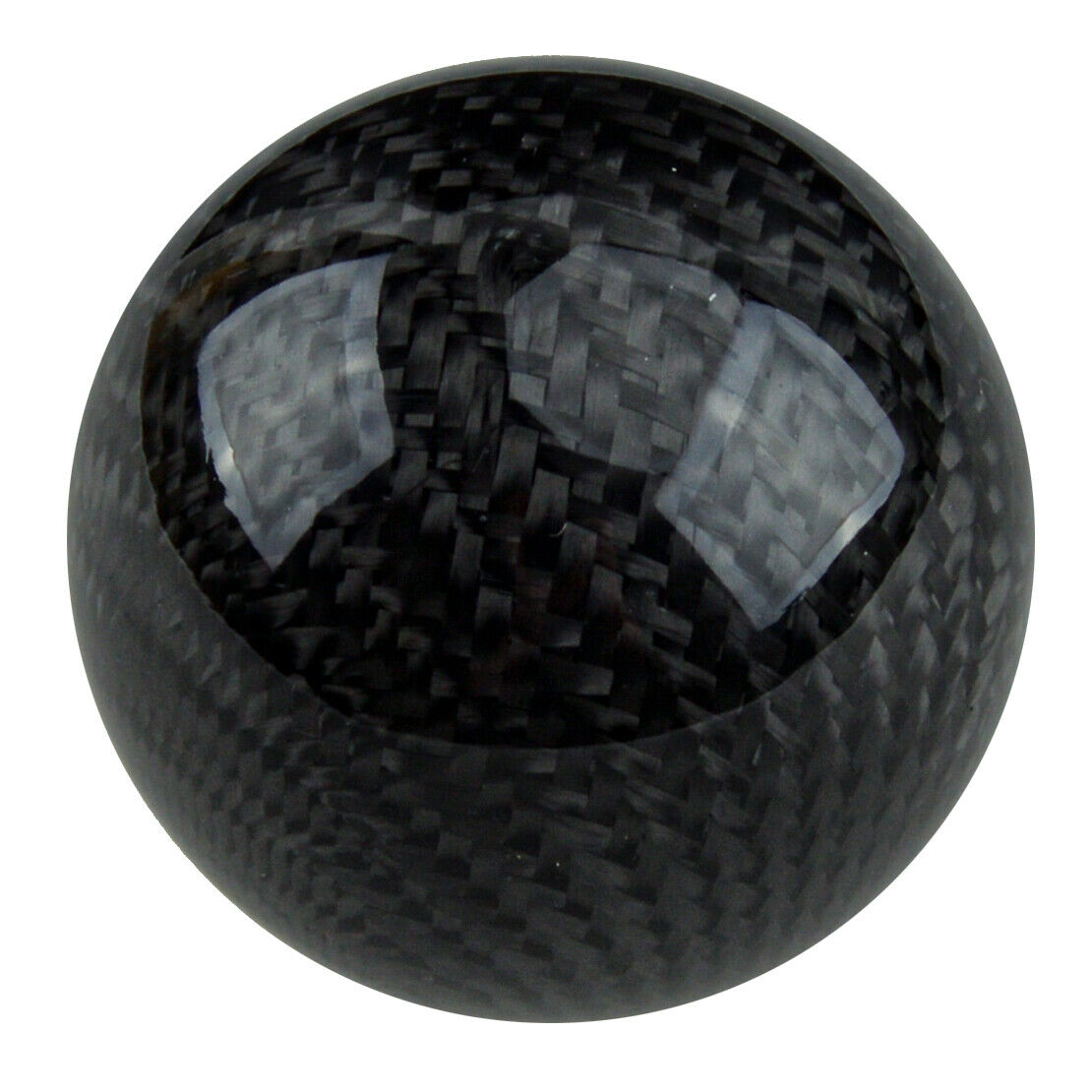Gear Shift Knob Round Ball Shape Car Carbon Fiber Style M8/M10*1.25 M10*1.5！