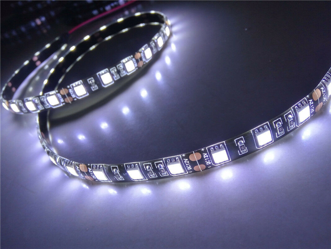 4 Pcs white LED car Card Kart  Underbody Neon Light strip 12V Waterproof Set