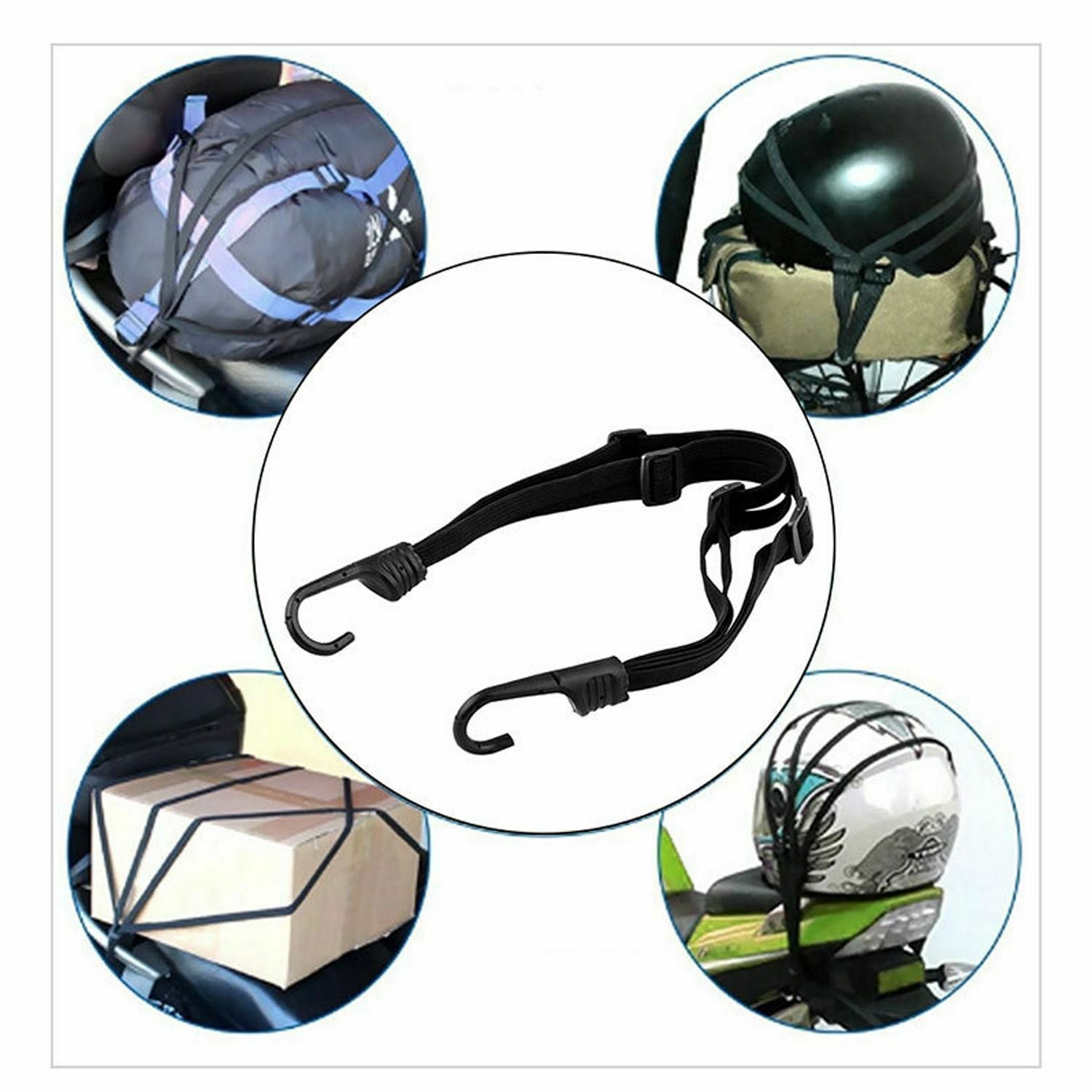 Durable Car Nylon Buckle Tie-Down Belt Cargo Rope Luggage Strap Travel Bag Tie