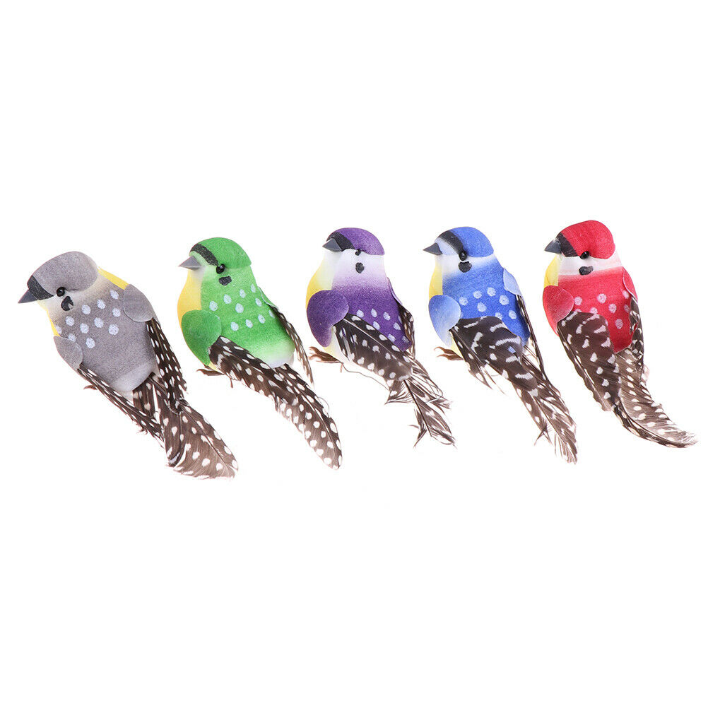 1X Birds Simulation Artificial Feather Doves Feather Park Mall Ornamen.l8