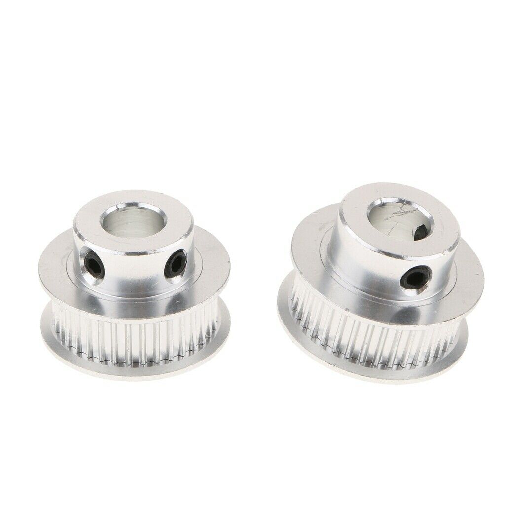 2pcs/GT2 Synchronous Wheel 36 Teeth 8 Mm Bore Aluminum Timing Pulley