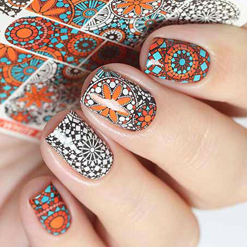5pcs Mixed Stickers For Nails Abstract Manicure Nail Art Decoration Stic HoJ Kt