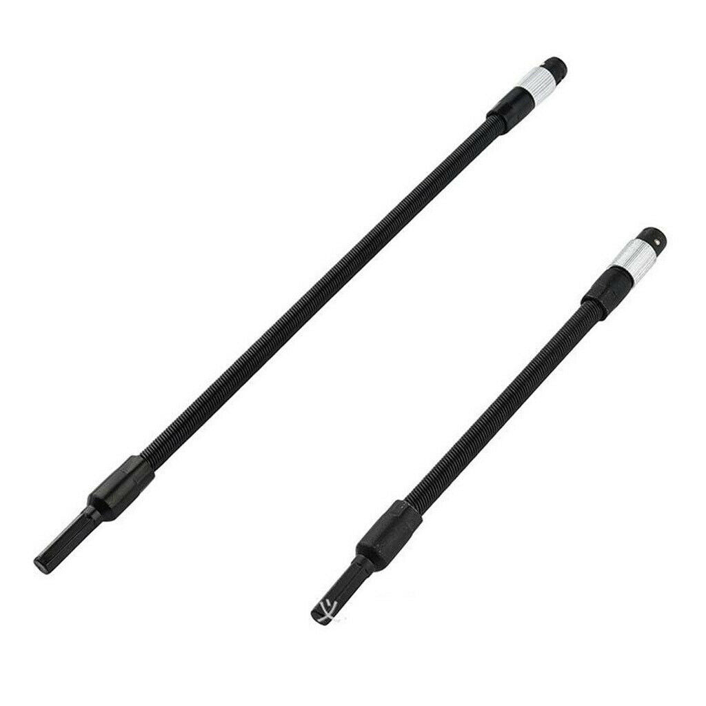 Drill Bit Holder 300mm/12'' 1/4" Hex Shank   Power Tool -BLK