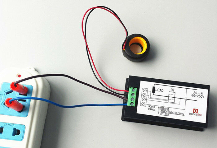 AC 100A 80-260V Digital LCD Voltmeter ammeter power meter PZEM-061