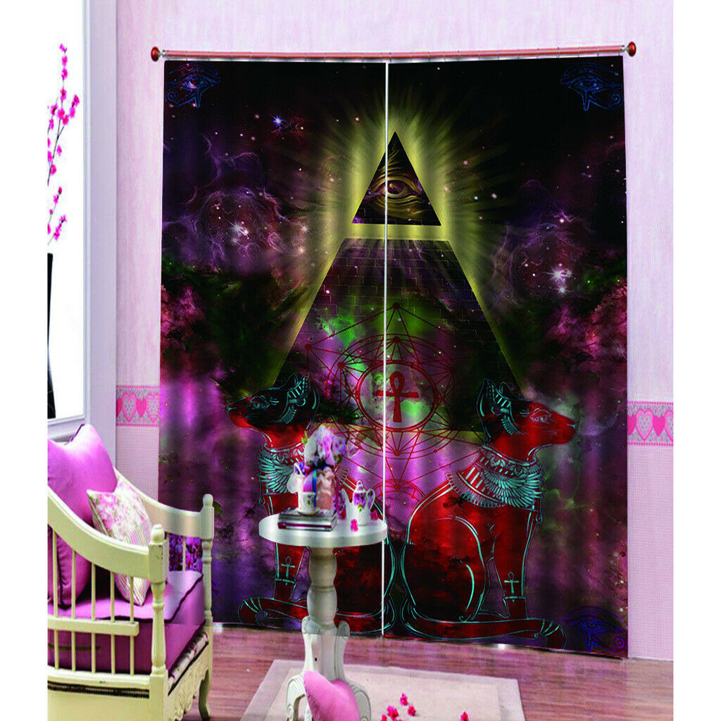 Waterproof Creative Illusion Curtains for Kids Room Decoration 170x200cm