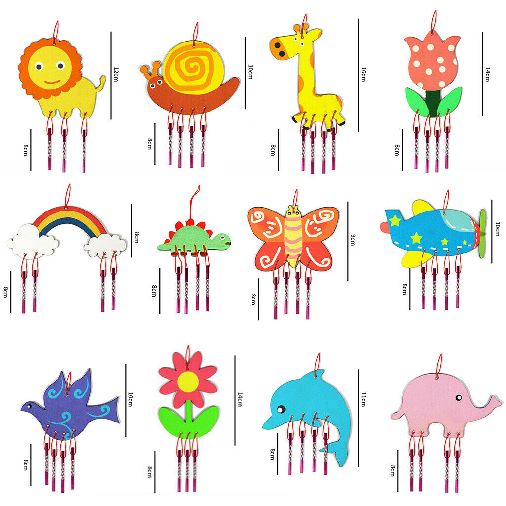 DIY Wind Chime Decorative Hanging Windchimes for Kids Gifts for Favors