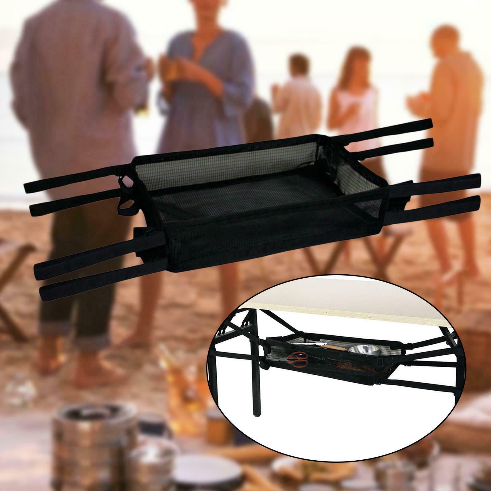 Camping Table Storage Bag Portable Hanging Tableware Organizer for Barbecue