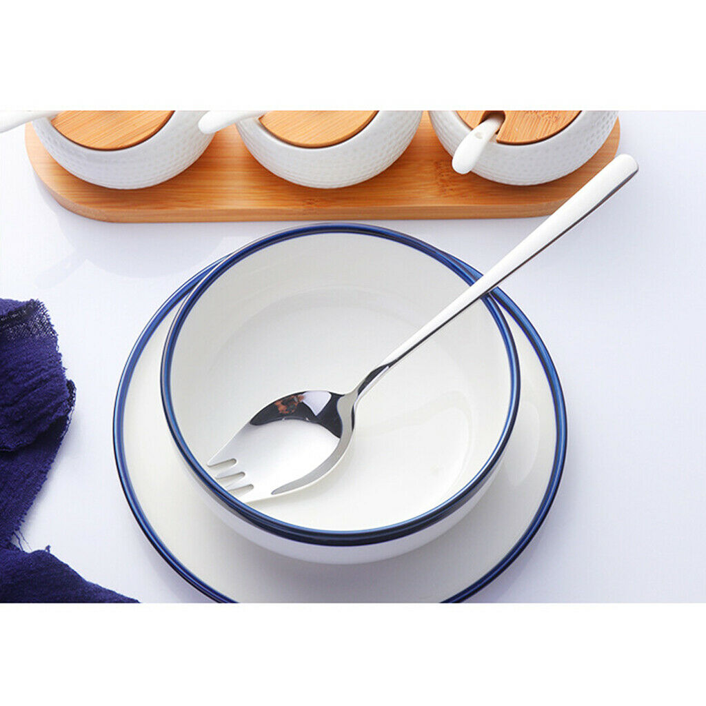 Portable Stainless Steel Spork Cutlery Flatware Outdoor Picnic Utensils
