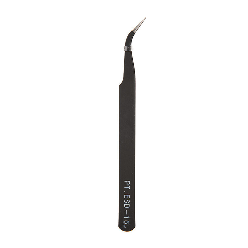 Tip Straight+Curved Steel Nipper Anti-static Tweezer Maintenance Electroni.l8
