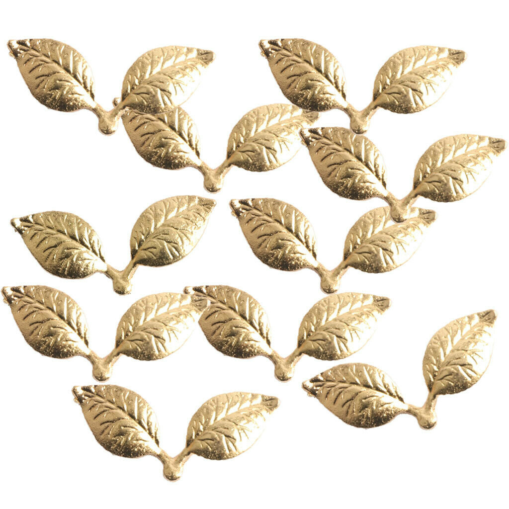 20 Pieces Alloy Tree Leaves Brooches Pins DIY Wedding Decor
