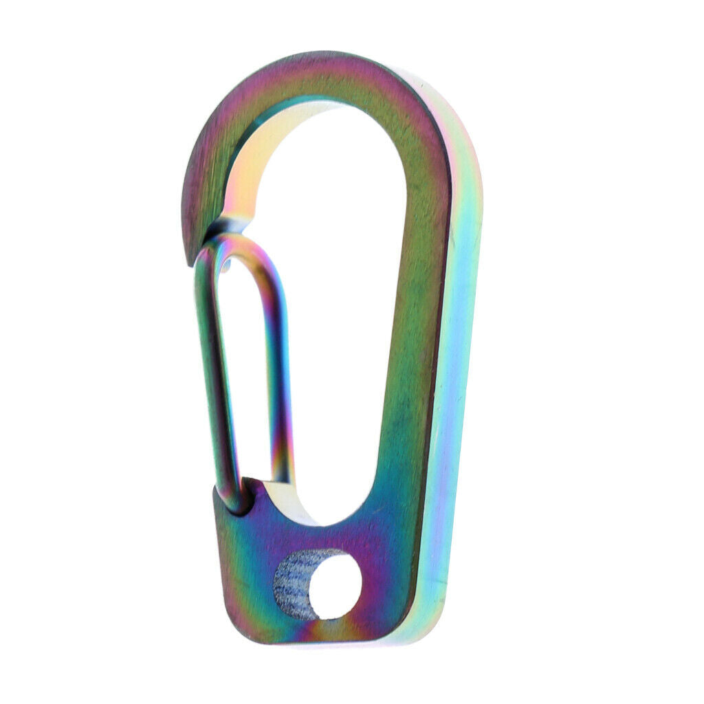 Titanium Alloy Carabiner Clip Full Hook Loop Hook