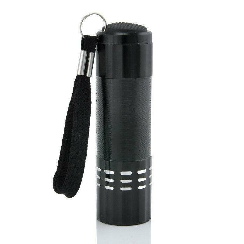 Pocket 9LED Mini Aluminum UV Ultra Violet Flashlight Blacklight Torch Light Lamp
