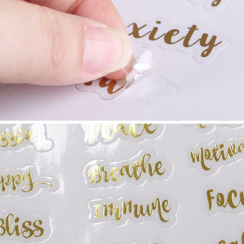 Essential Oil Bottle Labels Stickers Perfume Bottle Self-Adhesive Decals Tags