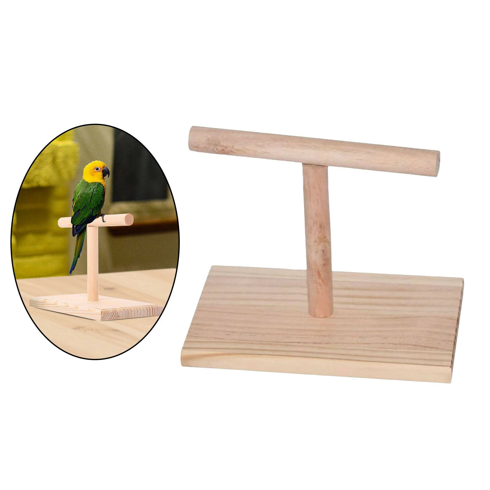 Table Bird Perch Parakeet Finch Cage Parrot Training Finch T Stand Exercise