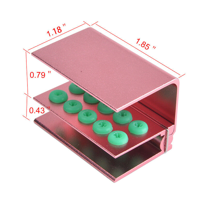 10 X Dental RA FG Burs Disinfection Autoclave Holder Block High/Low Handpiece