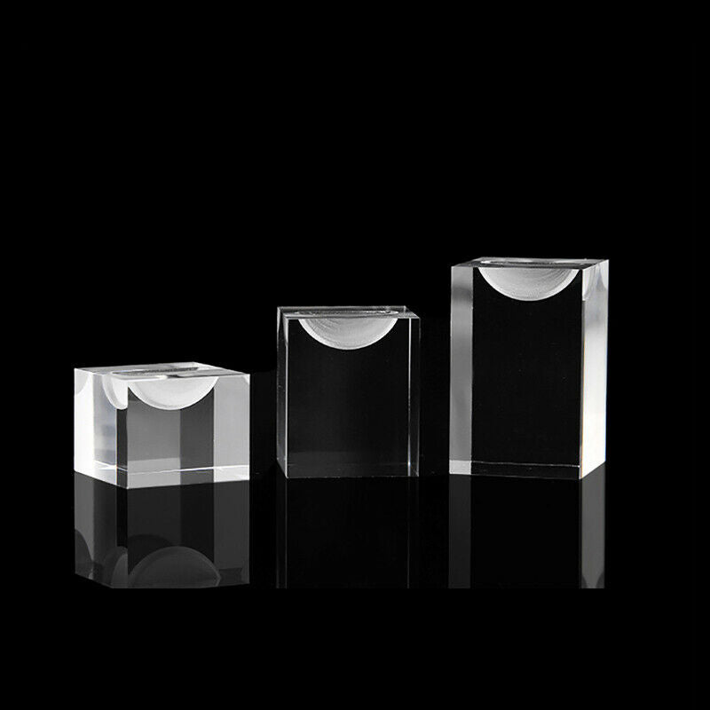 Clear Acrylic Square Jewelry Holder Photography Props Rings Display Stand Rack