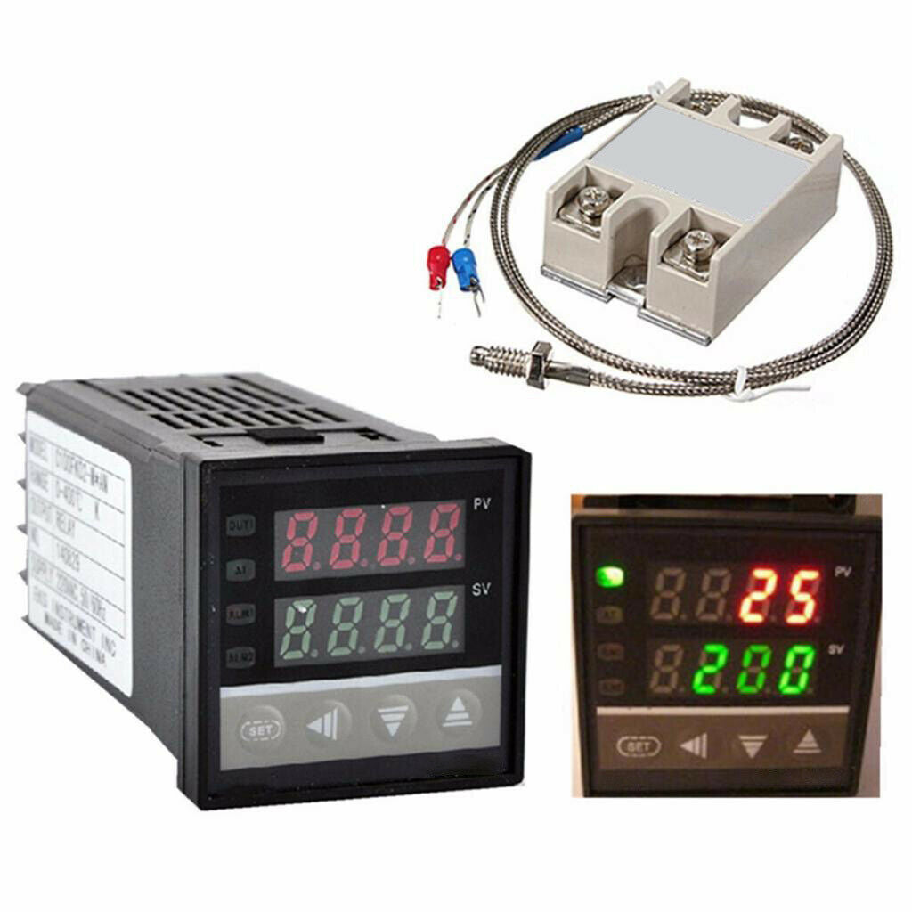 1pc Intelligent REX-C100 Digital LED PID Temperature Controller SSR Control