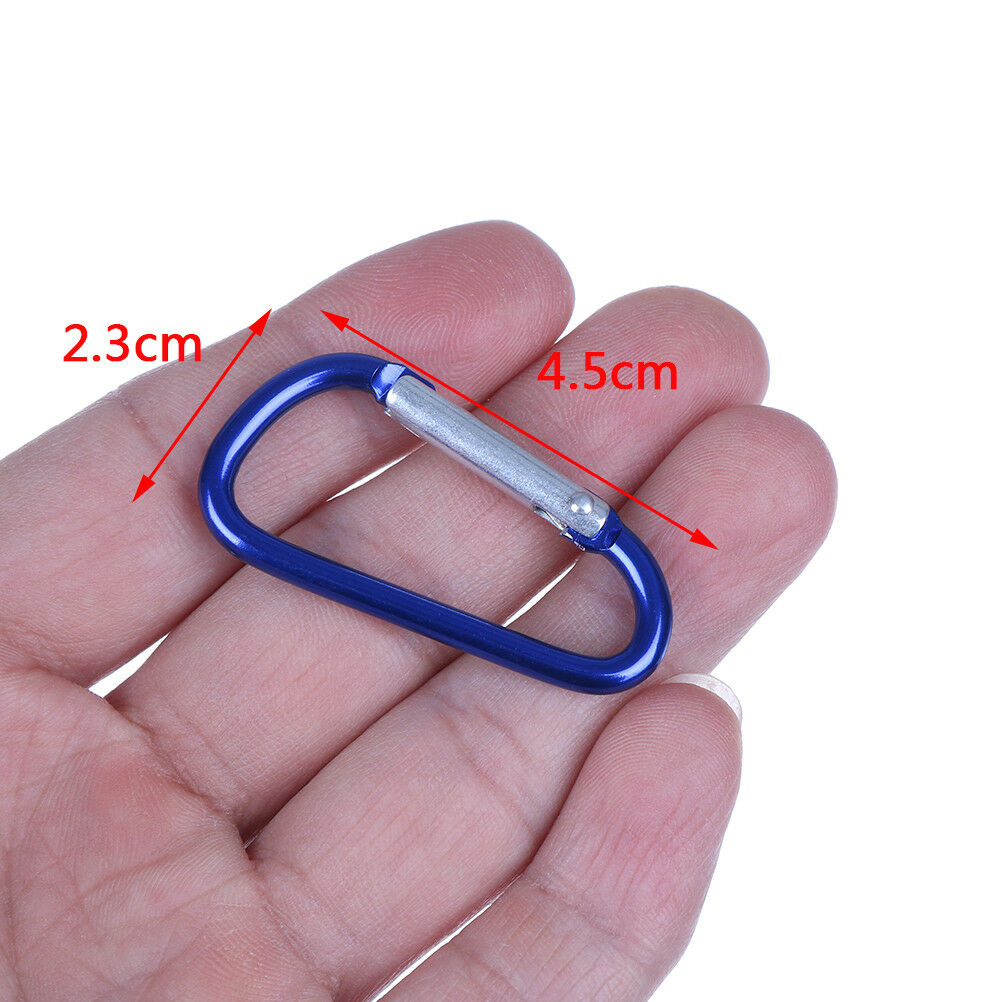 5X aluminum carabiner D-ring key chain clip snap hook-karabiner camping ke.l8