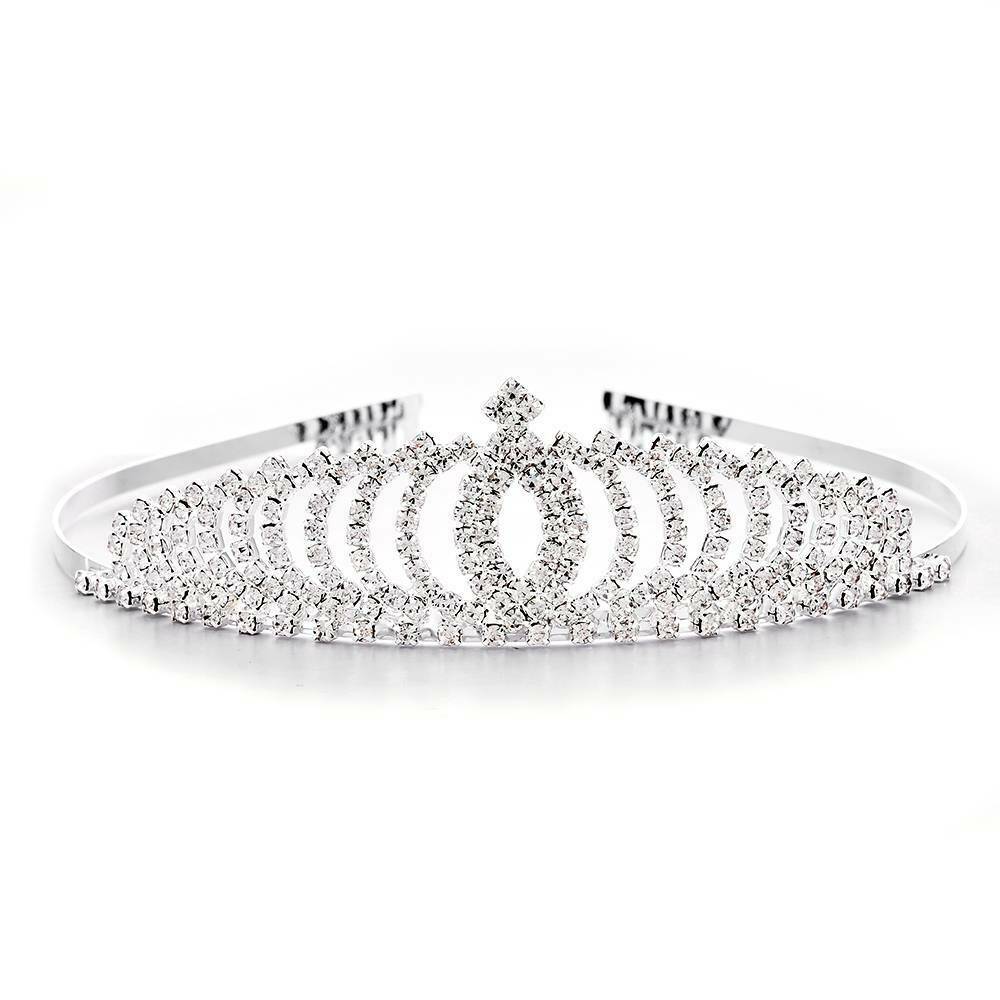 Wedding Bridal Princess Crystal Prom Hair Tiara Crown Headband with Comb US Hot!