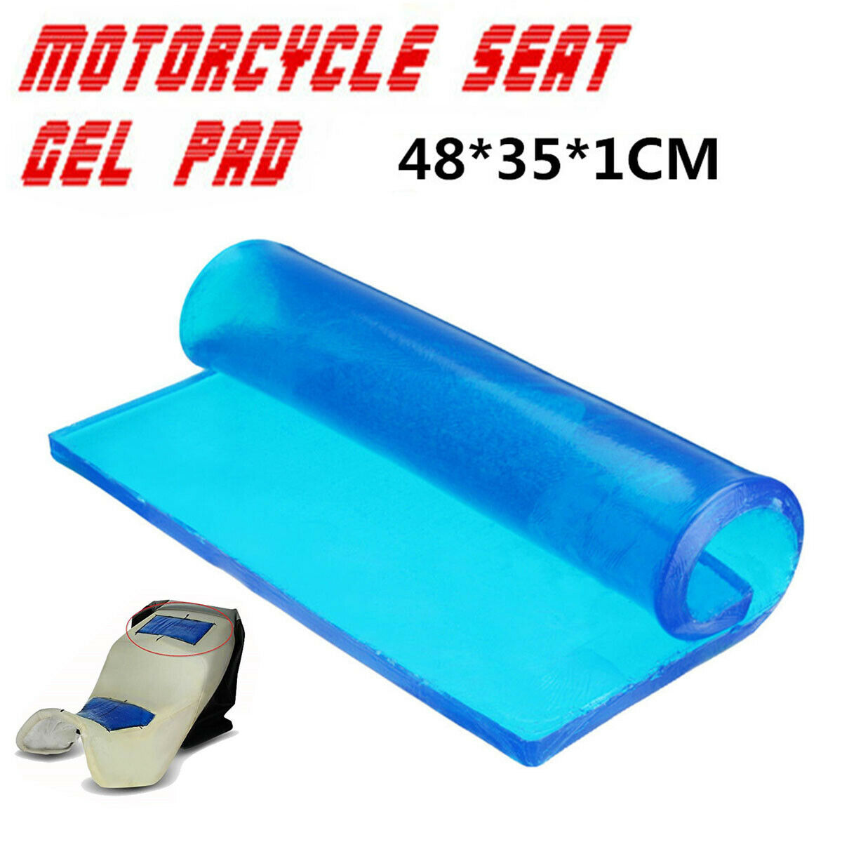 1cm Thickness Motorcycle Seat Gel Pad Polyurethane Elastic Fiber Seat Cold Pad