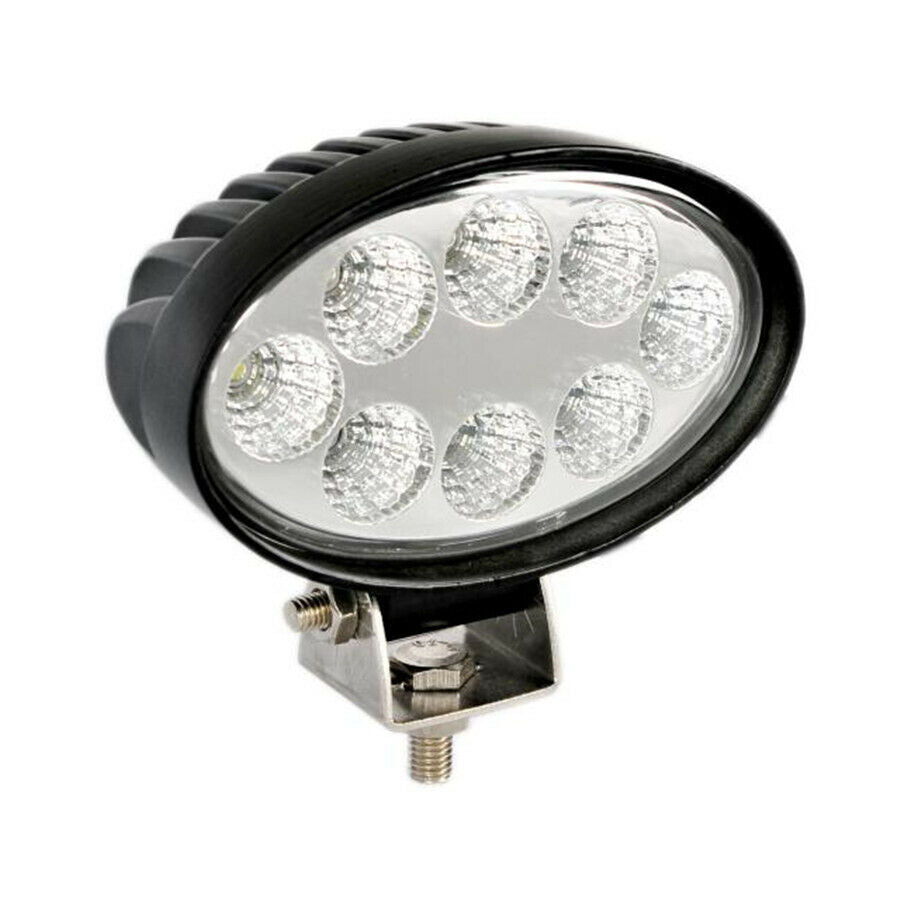 2x Oval LED Flood Driving Light Work Light 6000K IP 67 2000LM for SUV Car Truck