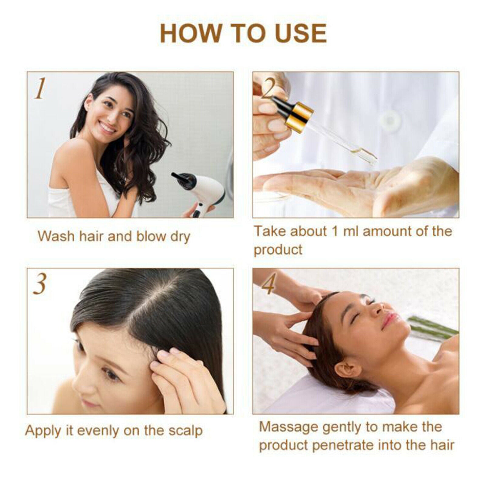 Natural Benefits Hair Loss Treatment with Essential Oil