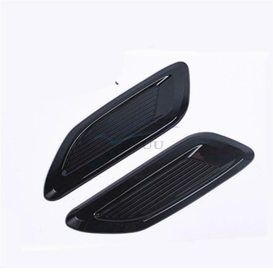 1Pair Universal ABS Plastic Glossy Black Air Flow Vent Cover Vehicle Accessories