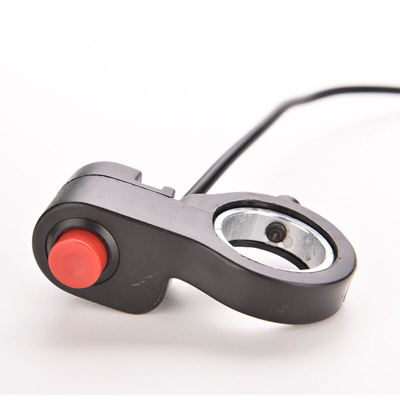 7/8" Universal Motorcycle Bike Handlebar Grip Horn Switch Control Red Button  Tt
