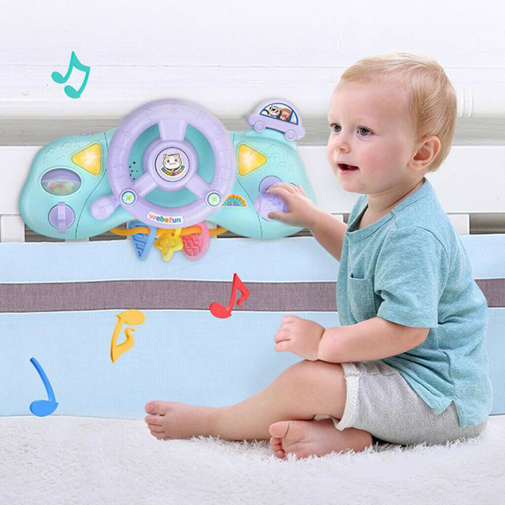 Baby Educational Steering Wheel Musical Toys Children Learning Play