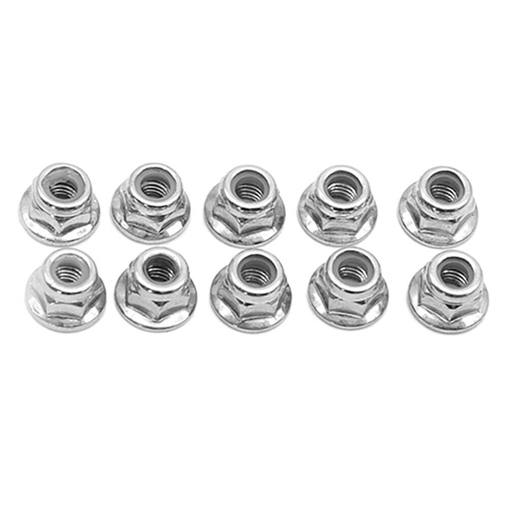 2X 8pcs 12428-0119 M4 Self Locking Hex Nuts Lock Nuts for Wltoys 12428 12423